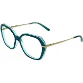 Longchamp LO2800 -silmälasit 56/17/140 Läpinäkyvä petrooli/azure Asetaatti NAISILLE LO2800