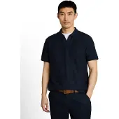 Tom Tailor Structured Resort Collar Polo - Navy - L