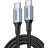 UGREEN US316 USB-C - USB-C -kaapeli, 100W, 5A 0,5m (musta)
