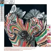 Centrum Diamond Painting 30*30cm. ZEBRAER