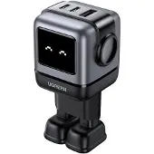 UGREEN Nexode RG 65W 3-Port GaN, Sisätila, AC, Harmaa (25685B)