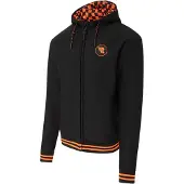 Riding Culture Riding-huppari miehet Vetoketjullinen moottoripyörähuppari Musta/Oranssi Miehet, size XL