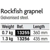 PLASTIMO Rockfish Grapnel 0.7 Anchor Valkoinen 0.7 kg