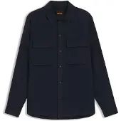 BOSS for man. 50558928 Shirt Locky 3 navy (L), Casual, Cotton, Long sleeve