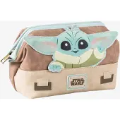 Star Wars The Mandalorian Baby Yoda Toilettilaukku, Beige
