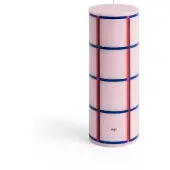 HAY Column Candle -pöytäkynttilä medium 20 cm Light pink-red-bordeaux-dark blue