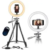 Pro Ring Light Model 3120 säädettävällä jalustalla ja Bluetooth-kaukosäätimellä