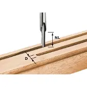 Festool Yksireunainen urajyrsin pohjaterän kanssa 8/45 mm