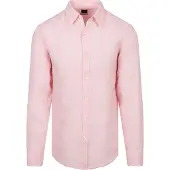 BOSS for man. 50567579 Relegant 6 pink shirt (XL), Casual, Linen, Long sleeve