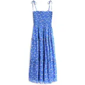 Tommy Hilfiger Tjw Aop Chiffon Maxi Dress Ext - Blue - XL