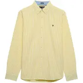 Superdry Preppy Oxford L/S Shirt - Yellow - S