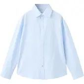 Mango 100% Cotton Striped Shirt - Blue - 146