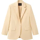 Mango Linen Suit Jacket - Yellow - M