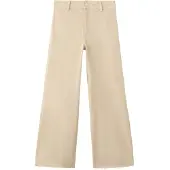 Mango Catherin Culotte High-Rise Jeans - Cream - 34