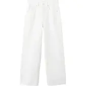 Mango Mid-Rise Balloon Jeans - White - 42