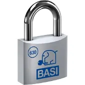 Tescoma BASI 6300-3000, Perinteinen riippulukko, Avainlukko, Sarjoitettu avain, Hopea, Alumiini, Karkaistu teräs