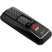 Silicon Power Blaze B50, 64 GB, USB A-tyyppi, 3.2 Gen 1 (3.1 Gen 1), Liuku, 8,3 g, Musta (SP064GBUF3B50V1K)
