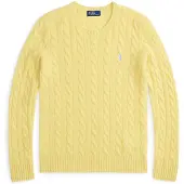 Ralph Lauren for woman. 211971865007 Yellow wool and cashmere jumper (L), Casual, Long sleeve