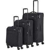 Travelite Chios 4-pyöräinen Matkalaukkusetti 3-osainen Laajennettava Musta