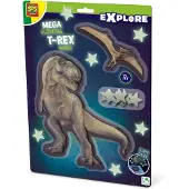 SES Creative - Tutki - Pimeässä hohtava T-Rex ja Pterosaur - - OneSize - Koristeet