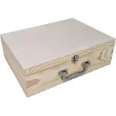 Playwood Pine Suitcase A4 Size with Metal Handle