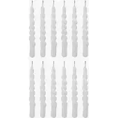 Bloomingville Twist Stearinlys, Hvid, Paraffin
