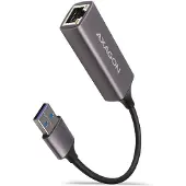 Axagon Gigabit Ethernet -verkkoadapteri, 3.2 Gen1 USB-A, 15cm, titaaninharmaa