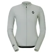 SCOTT Endurance -pitkähihainen pyöräilypaita harmaa/keltainen naiset