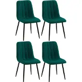 CLP 4 kpl tuolisarja Dijon kangas, dark green