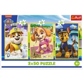 Trefl PAW PATROL Palapelisetti Meidän koiramme, 3 x 50 palaa