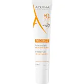 A-Derma Protect Invisible Facial Sunscreen Fluid Spf 50+ - Nude - 40 ML