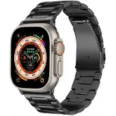 CaseOnline Ranneke BEAD Titaani Apple Watch Ultra (49mm) - Musta