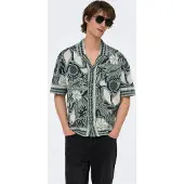 Only & Sons Onsduke Rlx Jaq Ss Shirt Knit - Green - L