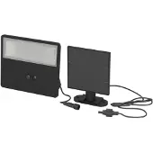 Eglo Panettieri Solar Wall 860LM with Sensor Black/White