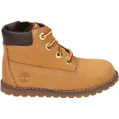 Timberland for boy. TB1A125Q2311 Brown Pokey Pine Leather Ankle Boots (27), Flat, Zip, Casual, children's fashion