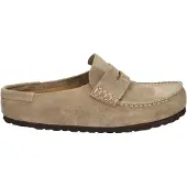 Birkenstock for woman. 1029710 Leather Naples Wrapped Clogs (Narrow Fit) taupe (40), Flat, None, Casual