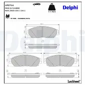 Delphi Jarrupalasarja (4kpl), levyjarru LP2714