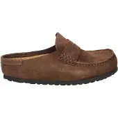 Birkenstock for woman. 1031701 Naples Wrapped Leather Loafers (Narrow Fit) brown (38), Flat, Suede, None, Casual