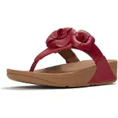 FitFlop Lulu Flower Toe-Post Sandals - Red - 41
