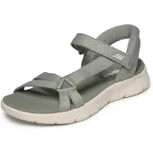 SKECHERS Women's Go Walk Flex Sandal - Illuminate Sage Sandaalit 36