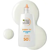 Garnier Ambre Solaire Super UV Hyaluronic Acid kevyt suojafluidi kosteuttava vaikutus SPF 50+ 40 ml