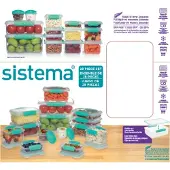 Sistema 28 Piece Pack Teal Klip It