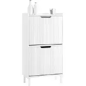 SoBuy Kenkäkaappi FSR177-W – 2 hyllyä, valkoinen