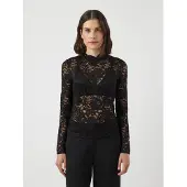 Y.A.S Lacey Lace Top Pitkähihainen Pusero