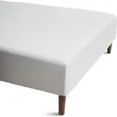 Juna Percale Boxlagen 120X30X200 Cm Hvid - White - 120X30X200CM