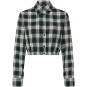 Maje Cropped Cotton Shirt - Green - 36