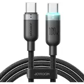 JOYROOM S-A63 USB-C-kaapeli (tiedonsiirto/pikalataus), 1.2m, 100W - musta