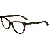 Longchamp LO2739 N 49/16/140 Raidallinen ruskea asetaatti NAISILLE LO2739 N