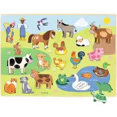 Djeco Palapeli - Puzzlo Kenttä - 22 Tiilet - - OneSize - Palapelit