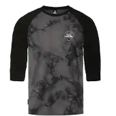 Horsefeathers Global Raglan Pitkähihainen T-paita black / tie dye Koko S